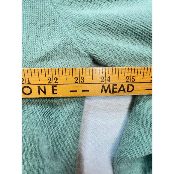 Arnold Palmer Robert Bruce Womens Knitted Cardigan Sweater Size L Green V-Neck - Picture 7 of 10